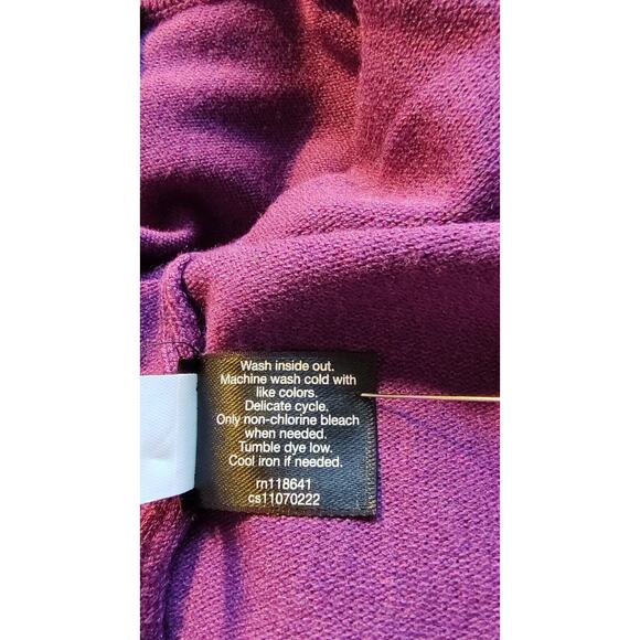 Lane Bryant Woman's NEW Purple Pullover Sweater Size 26/28 Turtle Neck Key hole - Picture 5 of 6